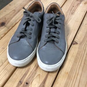 Greats Gray Leather Sneakers